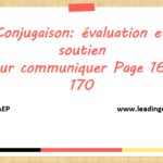 Conjugaison 5AEP: évaluation et soutien Pour communiquer Page 169-170