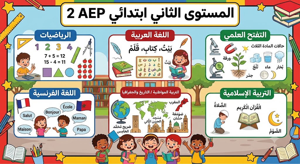 المستوى الثاني ابتدائي 2AEP