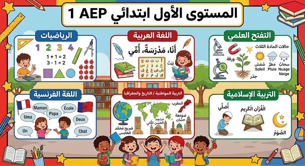 المستوى الاول ابتدائي 1AEP