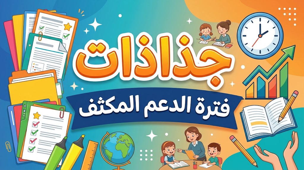 جذاذات فترة الدعم المكثف